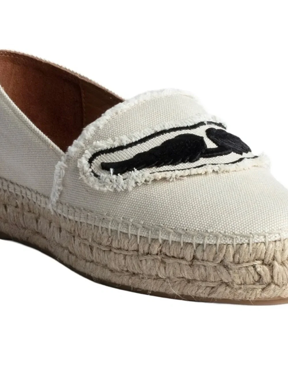 ZADIG & VOLTAIRE Women's City Frayed Espadrille Flat.